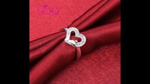 'Butterfly Love Heart European and American Fashion Heart Ring'