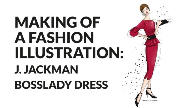 'Fashion Revolution Week: fashion illustration of the J. Jackman boss-lady dress'