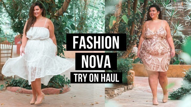 'PLUS SIZE FASHION TRY ON HAUL | Fashion Nova Curve ELEGANZA EXTRAVAGANZA!  | Sometimes Glam'