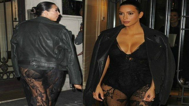 'Kim Kardashian Disastrous Wardrobe Malfunction At Paris Fashion Week 2014'