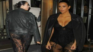 'Kim Kardashian Disastrous Wardrobe Malfunction At Paris Fashion Week 2014'