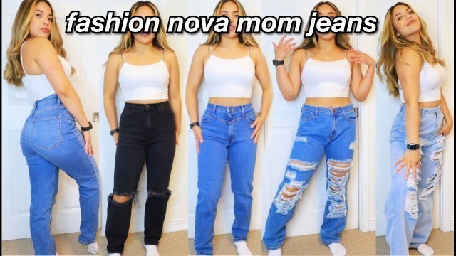 'The Best Mom Jeans From Fashion Nova  |  jean collection/haul'