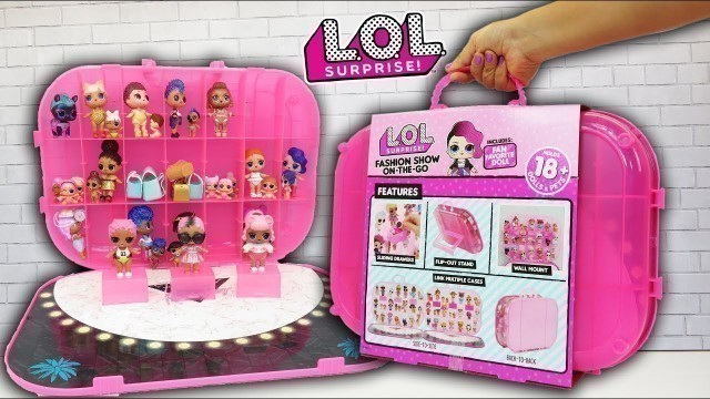 'LOL Sorpresa Fashion Show On The Go Estuche para Almacenar tus Muñecas'