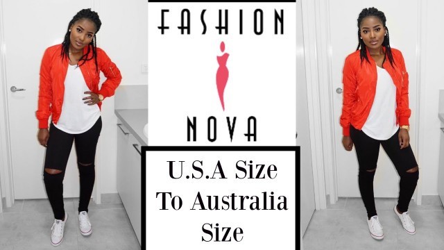 'Fashion Nova trying On Haul and Their Sizing || USA Size To Australia Size||'