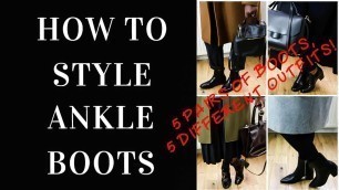 'HOW TO STYLE ANKLE BOOTS FOR WINTER + LOOKBOOK 5 BOOTS 5 OUTFITS | INSPIRED BY IDA |'