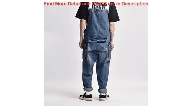 'Review WANCHAO Overalls men /women suspender jeans European and American fashion brand work clothes'