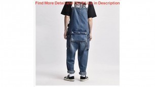 'Review WANCHAO Overalls men /women suspender jeans European and American fashion brand work clothes'