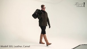 'Inspired by Steve McQueen look with camel leather boots biker style (Model 305)'