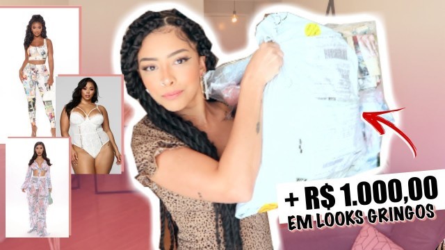 'FASHION HAUL: PROVANDO LOOKS DA GRINGA- #FASHIONNOVA!'