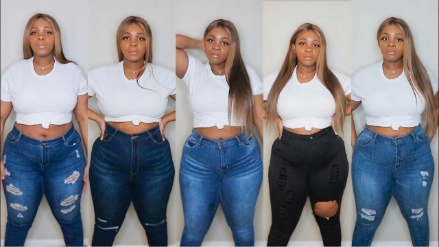 'TOP 5 BEST JEANS FOR CURVY PLUS SIZE GIRLS! 