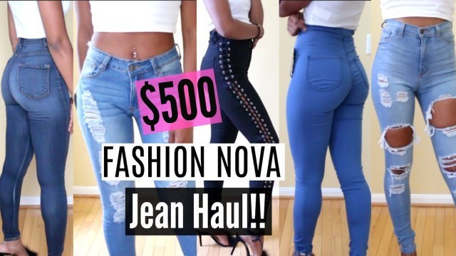 '$500?!? FASHION NOVA Jeans!!| Try-On Haul'