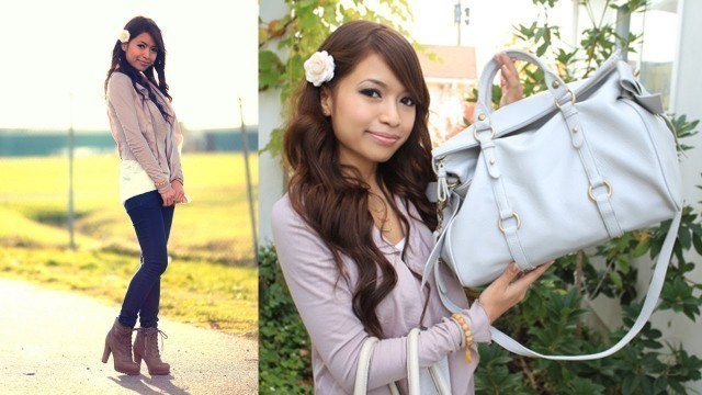 'Fall Outfit of the Day: Blush Jacket & Brown Ankle Boots OOTD'