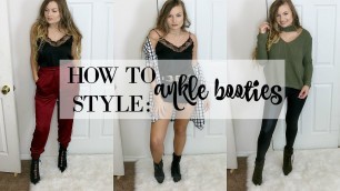 'How To Style : Ankle Boots | Outfit Ideas'