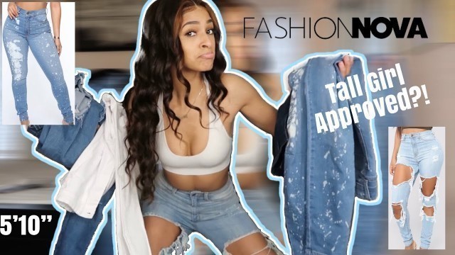 'Fashion Nova Jeans TRY ON HAUL | 5’10” Tall Girl Edition'