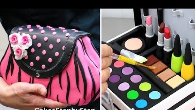 'Amazing MAKE UP/FASHION Cakes and Cupcakes Compilation by Cakes StepbyStep'