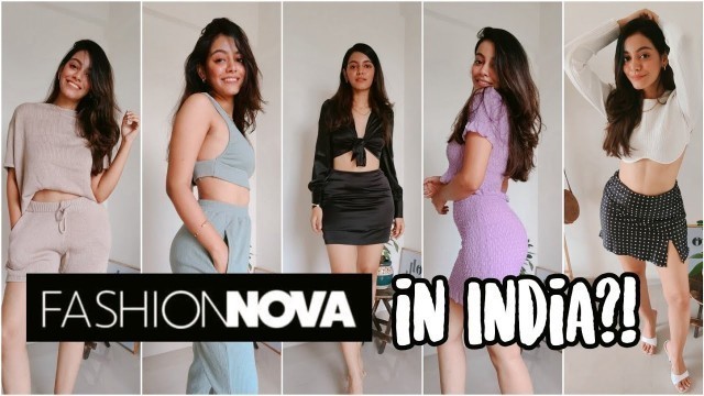 'Indian girl tries fashionnova outfits | Trendy Fashion nova try on haul'