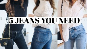 '5 Jeans You Need & How to Style Them! | rachspeed'