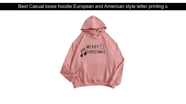 'Buy Casual loose hoodie European and American style letter printing sports hoodie quality cotton au'