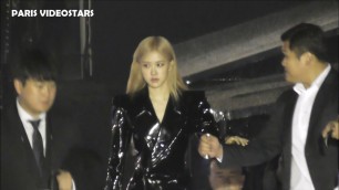 'Rosé 로제 BLACKPINK 블랙핑크 attends Paris Fashion Week 24 september 2019 show Saint Laurent'