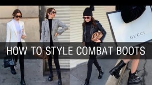 'HOW TO STYLE COMBAT BOOTS FALL WINTER 2020 