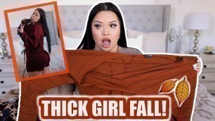 'THICK GIRL FALL FASHIONNOVA CURVE TRY ON HAUL2020! *so cozy*'