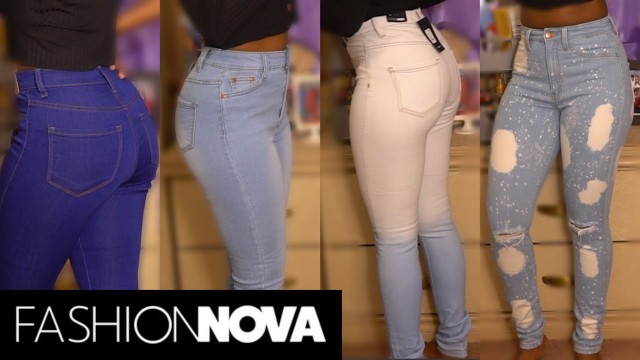 'FASHION NOVA JEANS TRY ON HAUL SIZE 3'