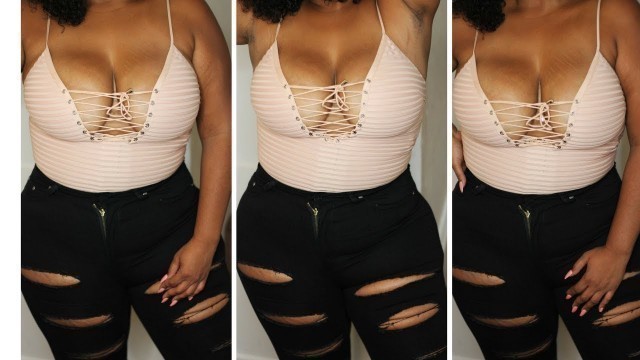 'FASHION NOVA PLUS SIZE JEANS TRY ON AND REVIEW'