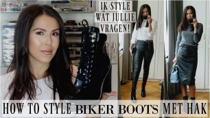 'BIKER BOOTS Stylen  + tips voor een classy look! | How to style | Lilian Joann'