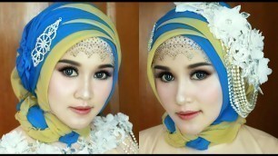 'TUTORIAL HIJAB SEGI EMPAT FASHION SHOW, WISUDA, ATAU ACARA PESTA LAINNYA,YANG GLAMOR,MEWAH & ELEGAN'