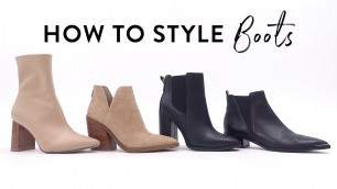 'HOW TO STYLE BOOTS & BOOTIES | What to wear with different types of boots | Miss Louie'