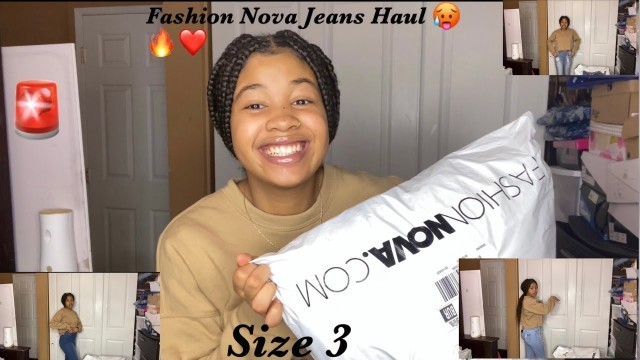 'FASHION NOVA JEANS HAUL SIZE 3'