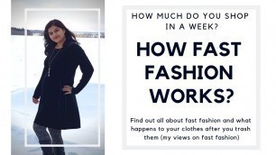 'FAST FASHION WATCH WITH MITALI. Hindi and English language'