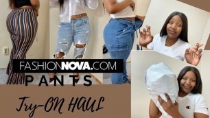 'FASHION NOVA! pants try-on haul|Honest review|Tips on how to dress for these pants'