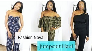 'Fashion Nova Jumpsuit Haul (Try On) | Small'