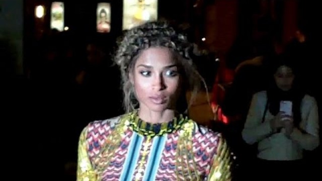 'CIARA @ Paris 2 march 2016 show H&M Fashion Week mars'