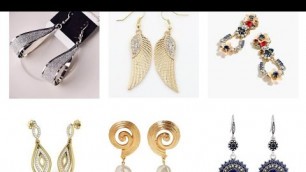 'European and American style fashion brand jewelery metal earrings || Latest Earrings designs'