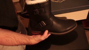 'Saint Johns Bay TWD Negan Leather Biker Boots unboxing review'