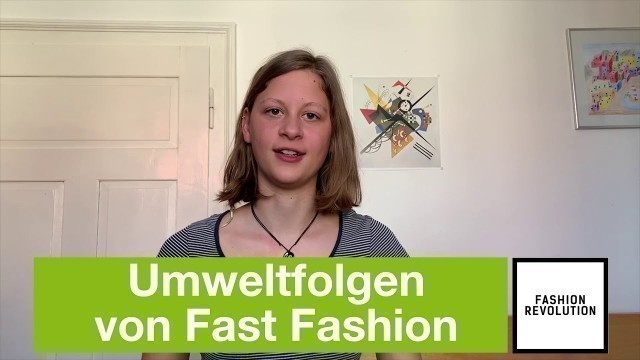 'Umweltfolgen Fashion Revolution Week 2020'