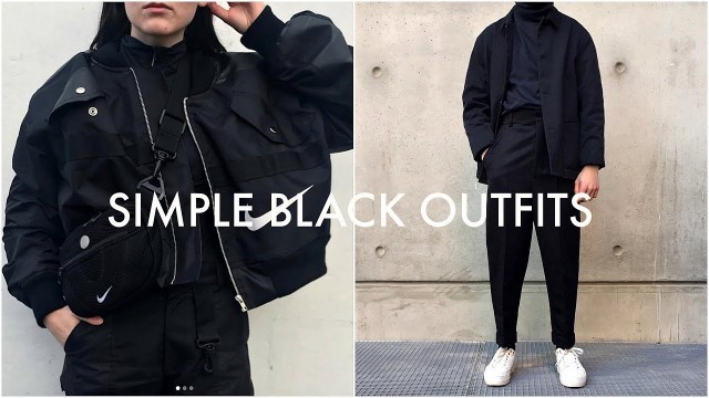 '3 SIMPLE BLACK OUTFITS | Lookbook | Streetwear | Men\'s Fashion | Daniel Simmons'