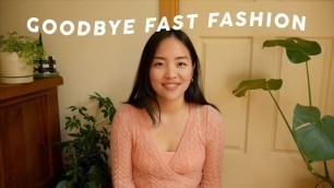 'quitting fast fashion | my experience & tips'