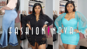 'CURVY GIRL FASHION NOVA TRY ON HAUL & SIZING'