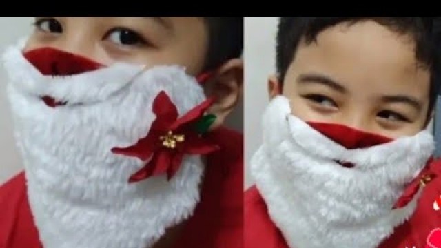 'How to make Diy santa claus face mask tutorial