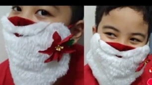 'How to make Diy santa claus face mask tutorial