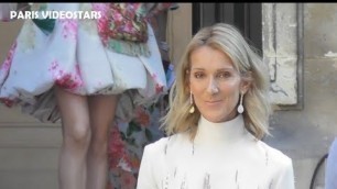 'VIDEO Céline DION attends Paris Fashion Week 3 july 2019 show Valentino'