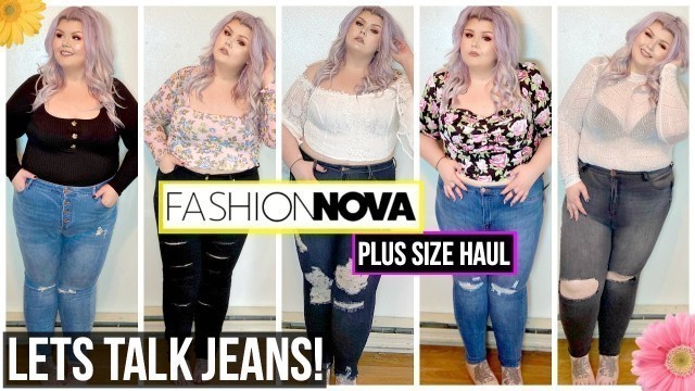 'Fashion Nova Curve Plus Size Jeans & Tops Haul 