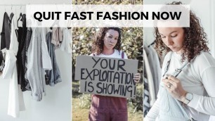 '20 Ways to quit fast fashion & shop more sustainably'