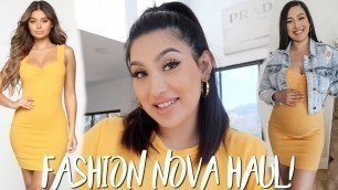 'FASHION NOVA TRY ON HAUL! PREGNANCY EDITION!'