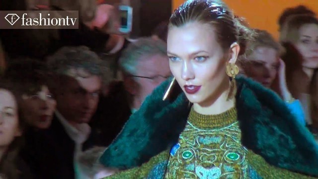 'Kenzo Fall 2012: Models On An Escalator ft Karlie Kloss at Paris Fashion Week PFW | FashionTV'