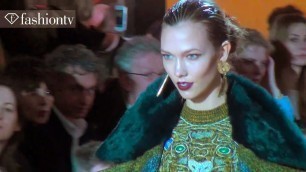 'Kenzo Fall 2012: Models On An Escalator ft Karlie Kloss at Paris Fashion Week PFW | FashionTV'