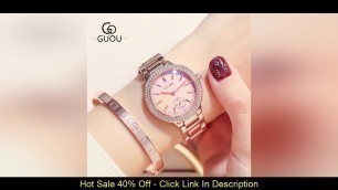 'New Diamond Exquisite Watch Atmosphere European and American Fashion Women Two and A Half Needle Qu'